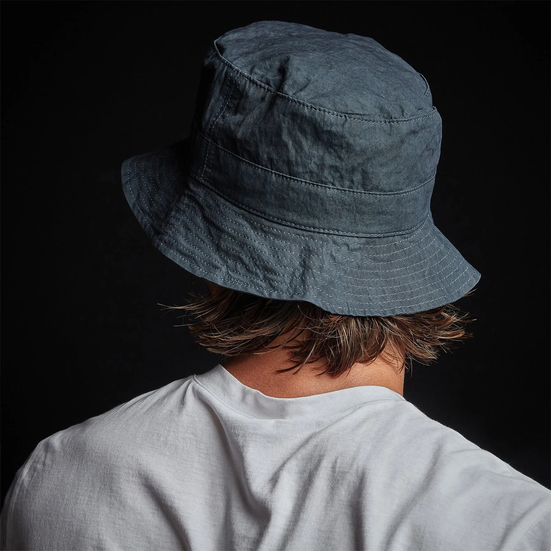 Cotton Metal Poplin Bucket Hat - Maine Pigment