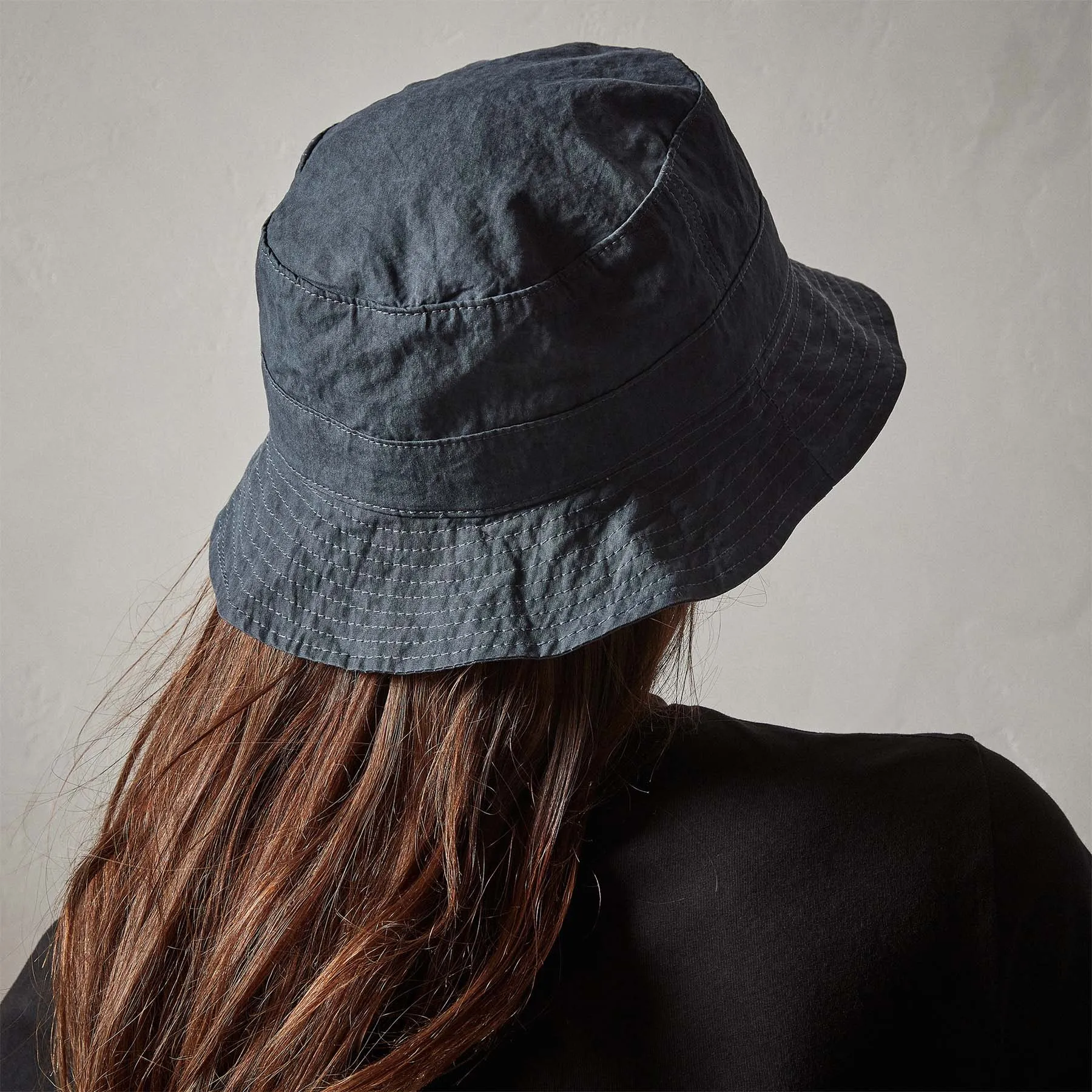 Cotton Metal Poplin Bucket Hat - Maine Pigment