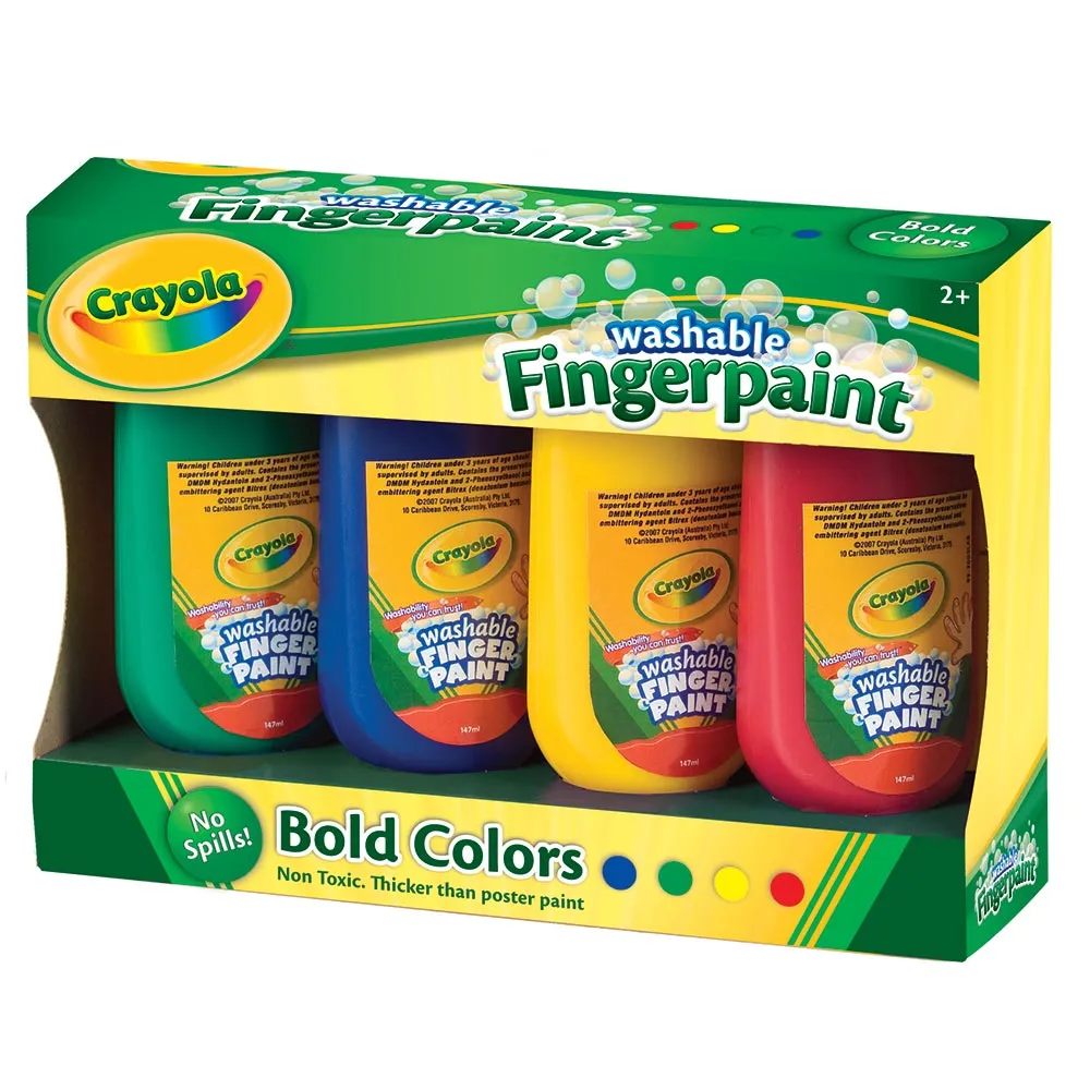 Crayola - Washable Finger Paint Bold Colours