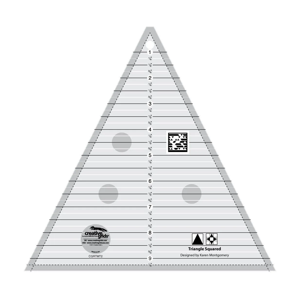 Creative Grids Triangle Squared CGRTMT2 9"