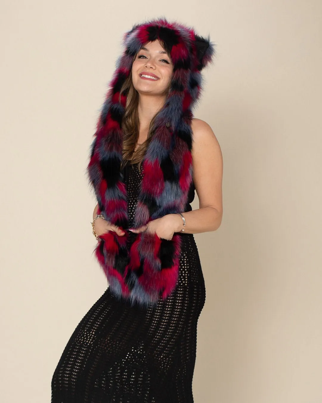 Crimson Cat Collector Edition Faux Fur Hood | Women's