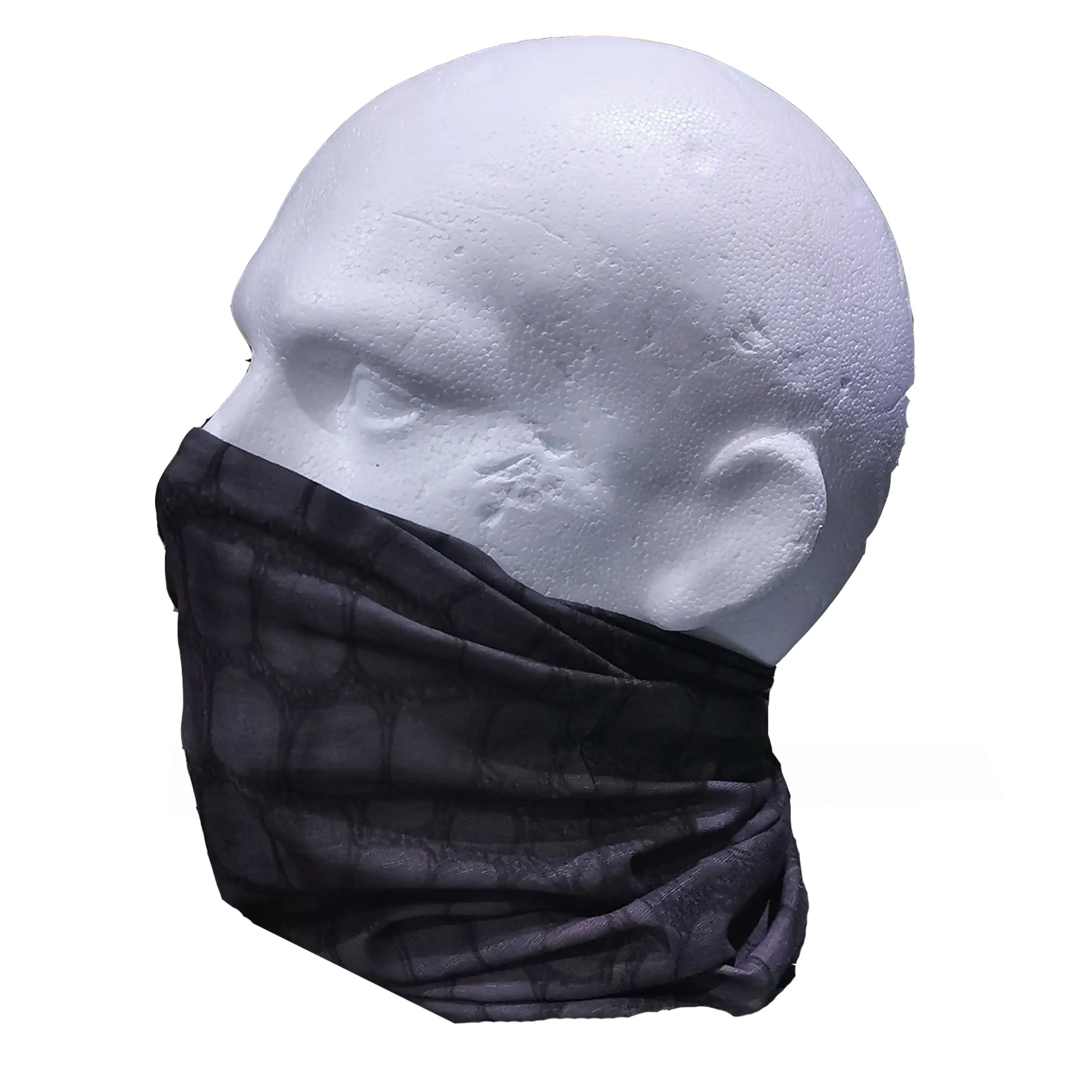 Croc skin black tactical snood