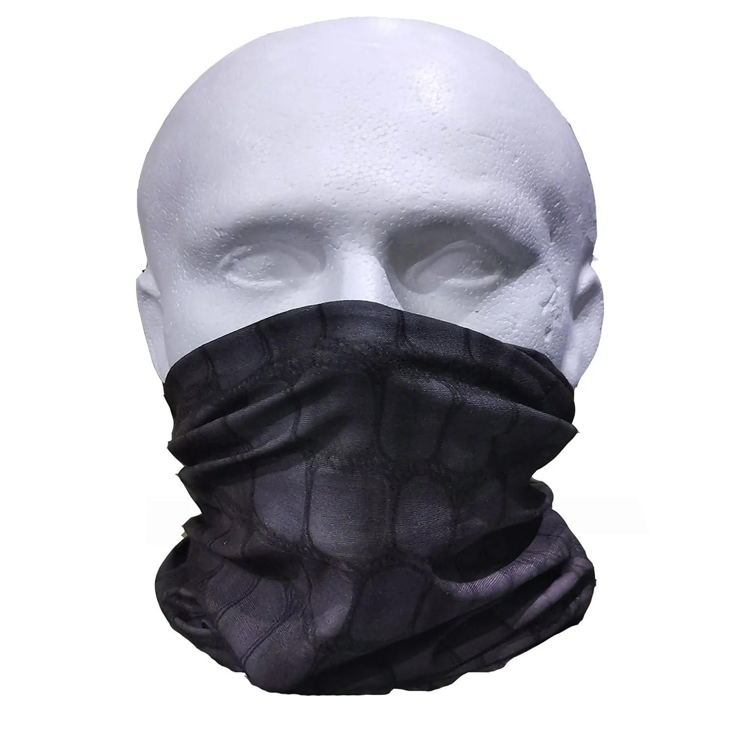 Croc skin black tactical snood