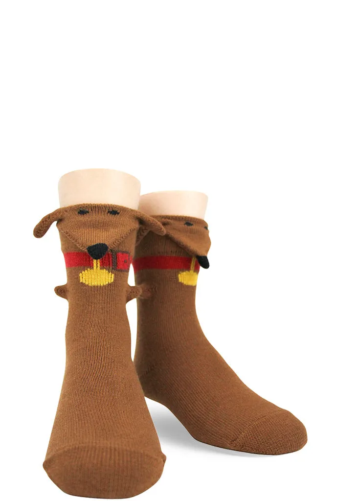 Dachshund Dog Kids' 3D Socks