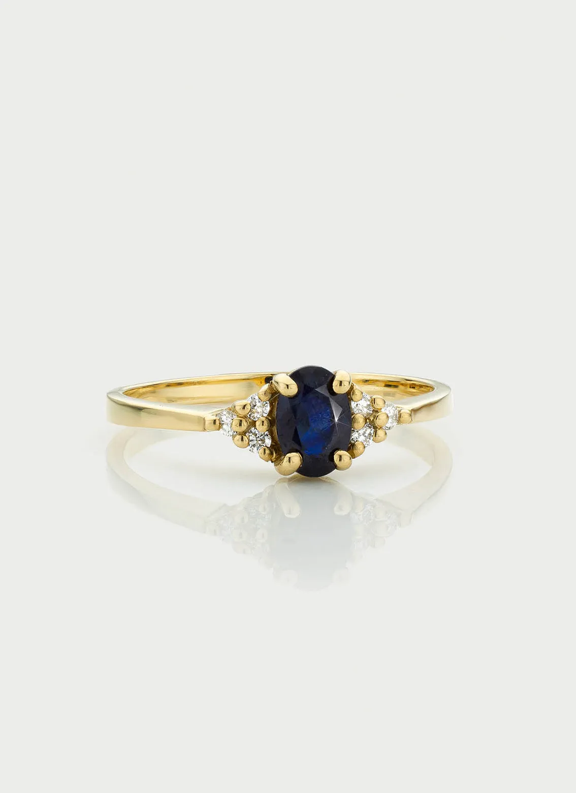 Dakota diamond sapphire ring 14k gold