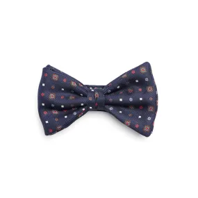 DARK BLUE PRE-KNOTTED SILK BOWTIE