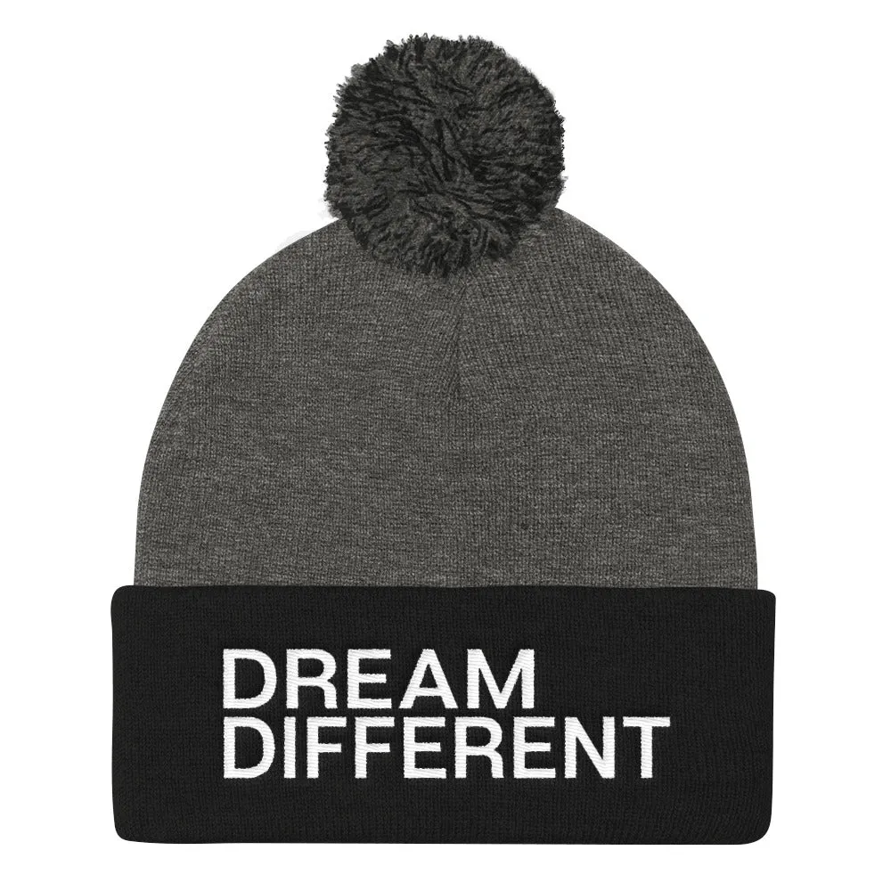 Dream Different Pom Pom Knit Beanie