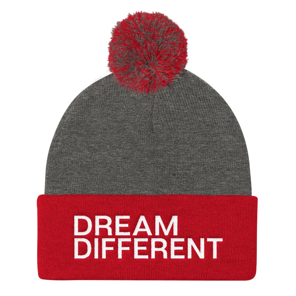 Dream Different Pom Pom Knit Beanie