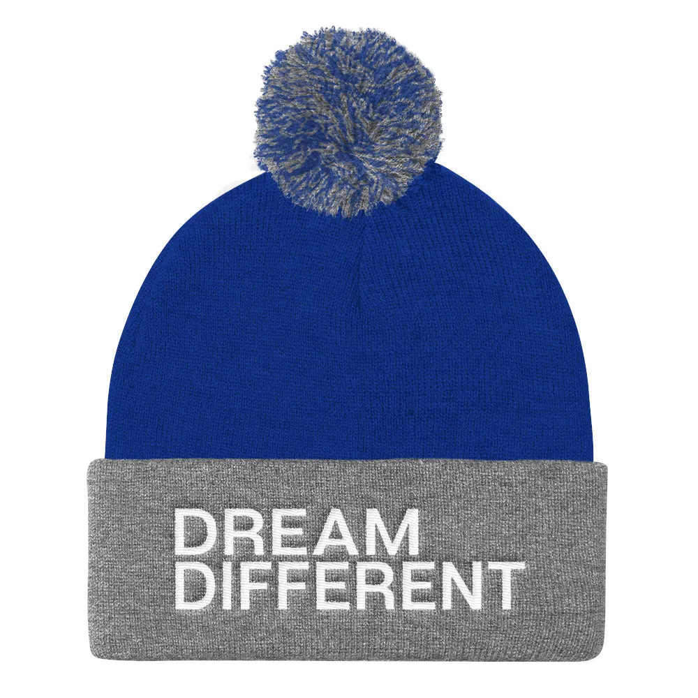 Dream Different Pom Pom Knit Beanie