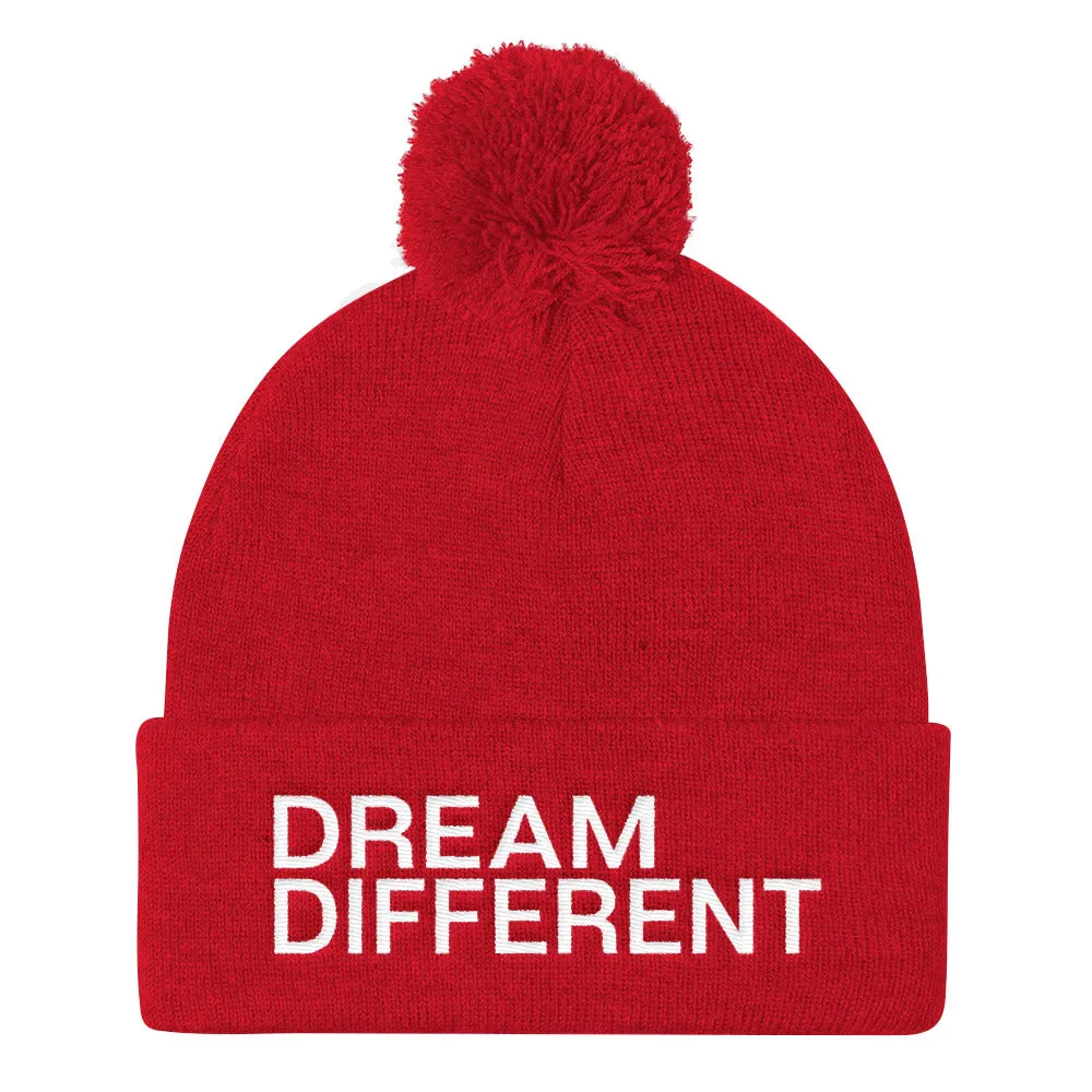 Dream Different Pom Pom Knit Beanie