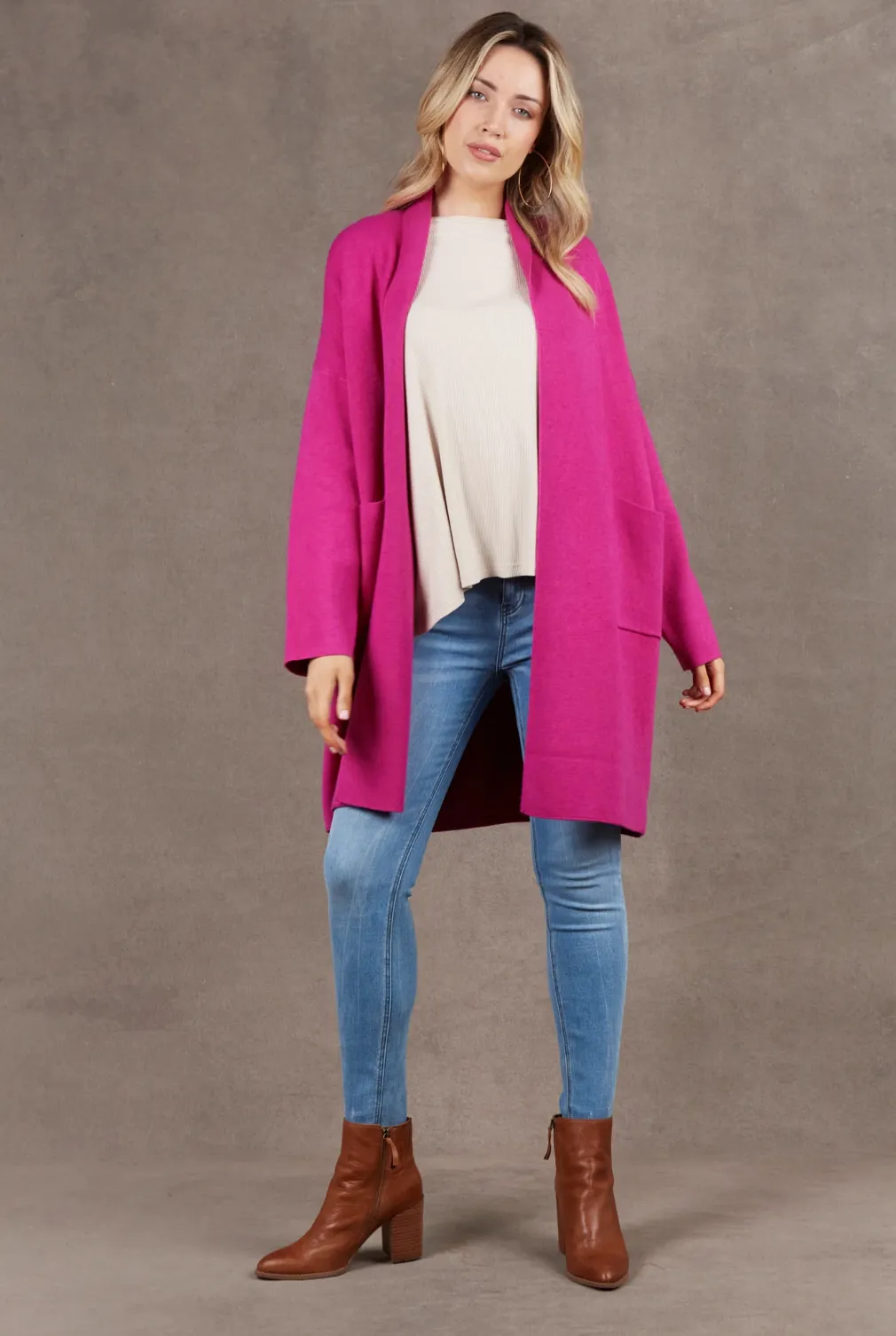 eb&ive - Alawa Cardigan - Magenta