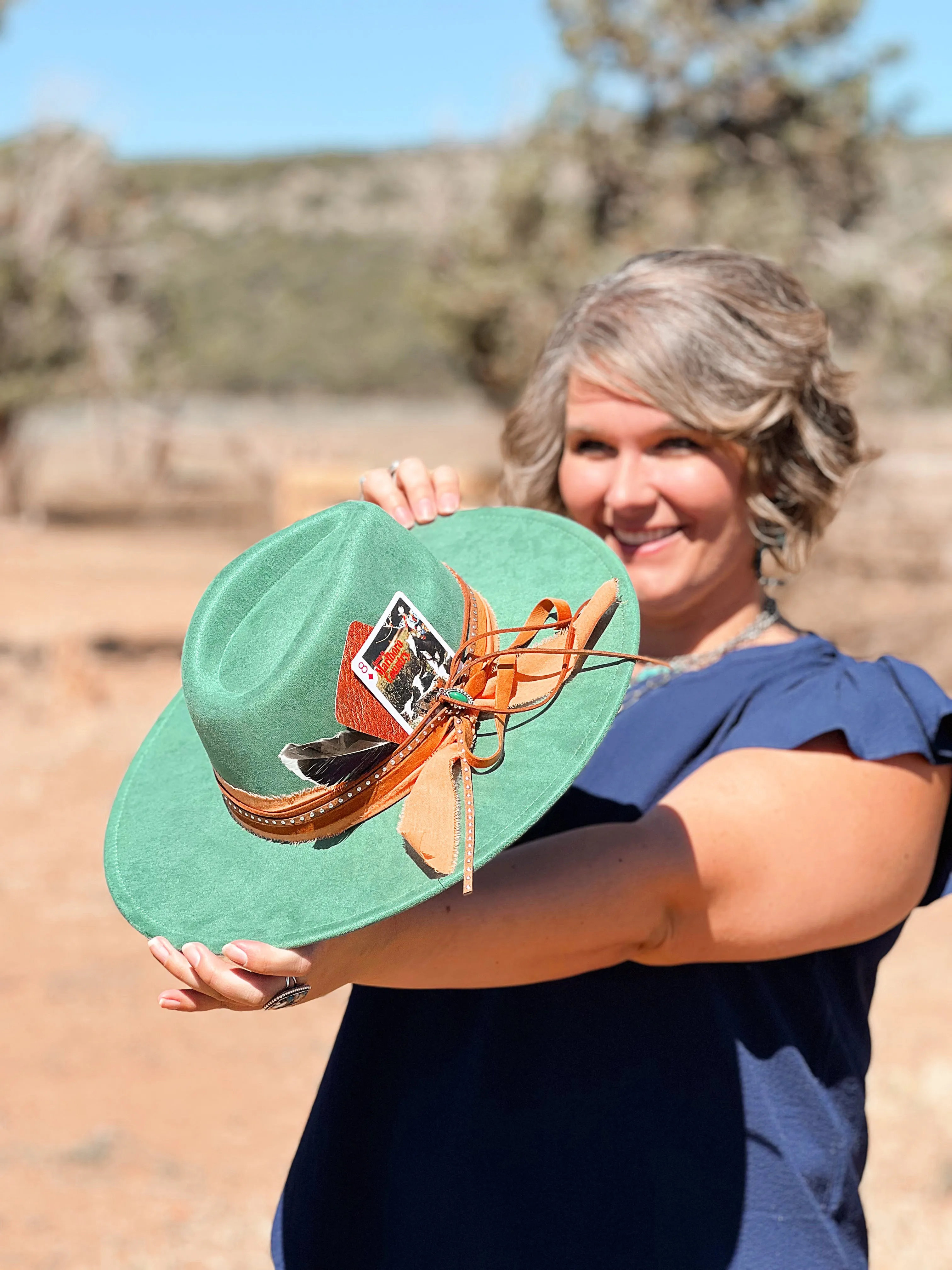 Emerald City Hand Burned Hat