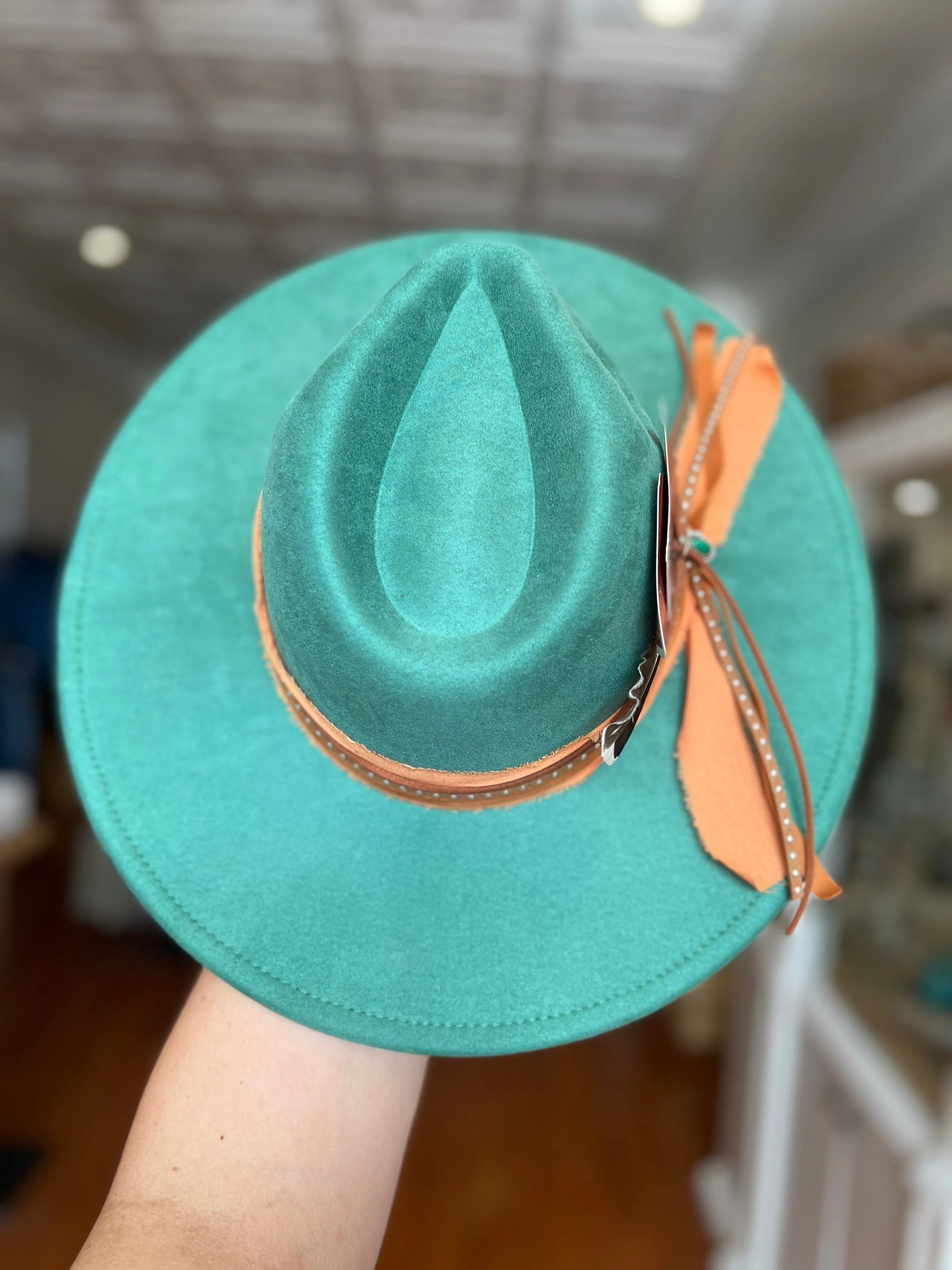 Emerald City Hand Burned Hat