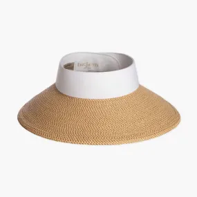 Eric Javits Squishee Halo Visor - Peanut/White