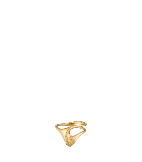 Eroz Fine Ring - 24 carat gold gilded