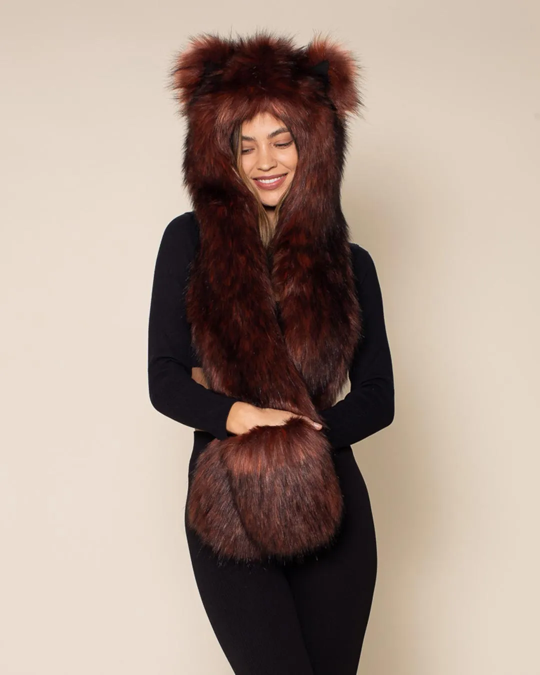 Ethiopian Red Wolf Collector Edition Faux Fur Hood | Women's