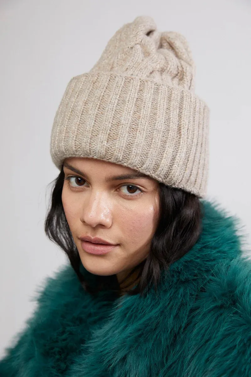 Stylish Free People Coastline Knit Beanie for Cozy Winter Looks