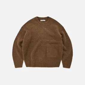 FrizmWorks Alpaca Boucle Knit - Brown