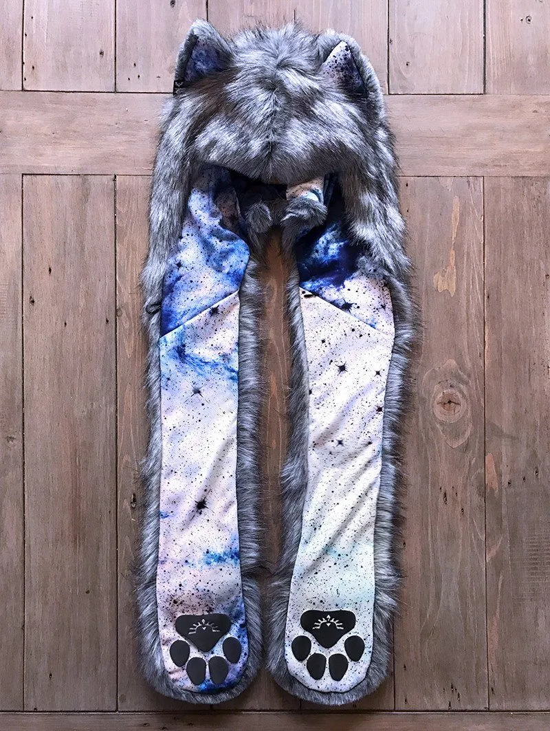 Frosted Inverse Galaxy Fox Collector SpiritHood