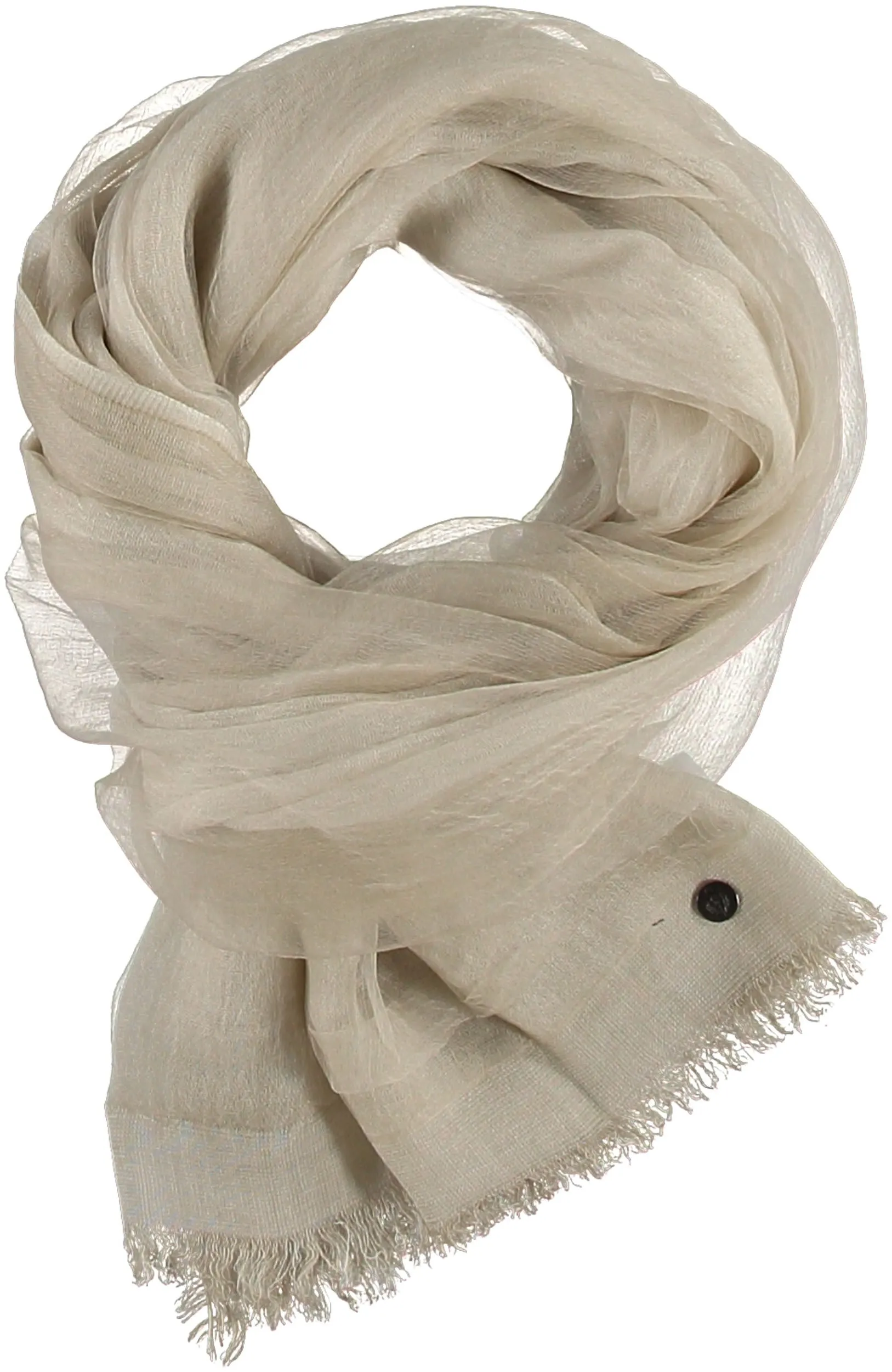 GAUZY SILK WRAP/SCARF - Off White