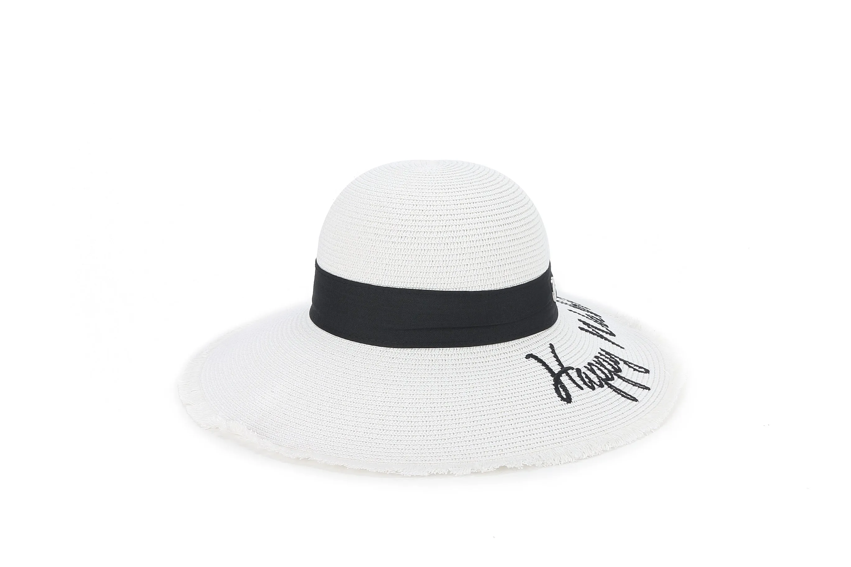 Hat Gardenia Happy Wahine White