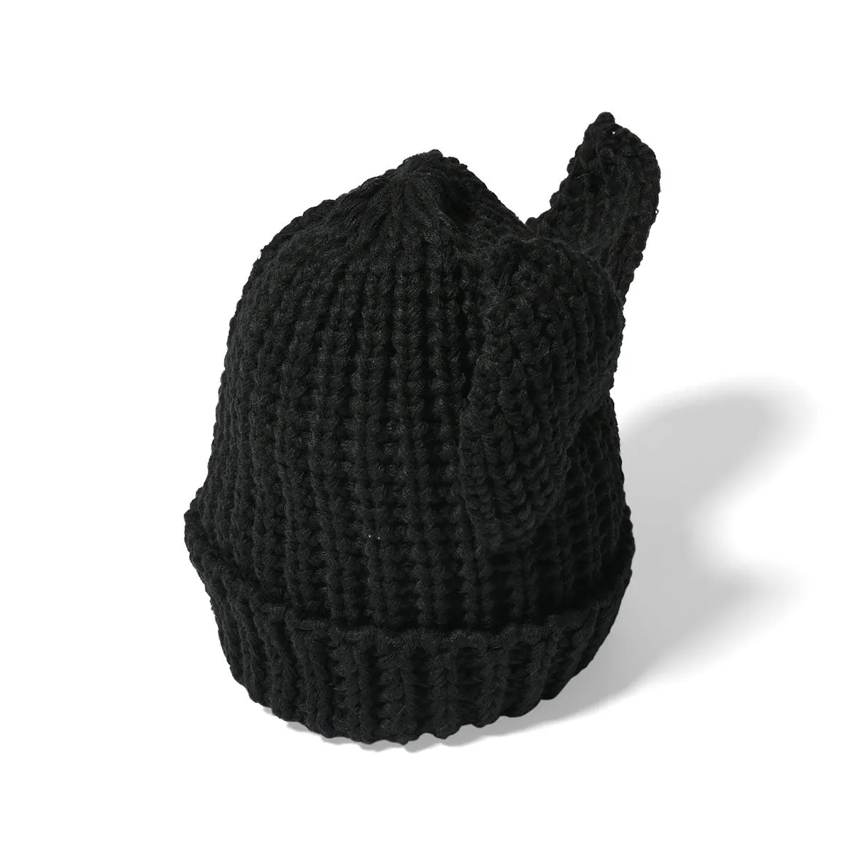 HOMEGAME - CAT KNIT CAP BLACK【HG241404】