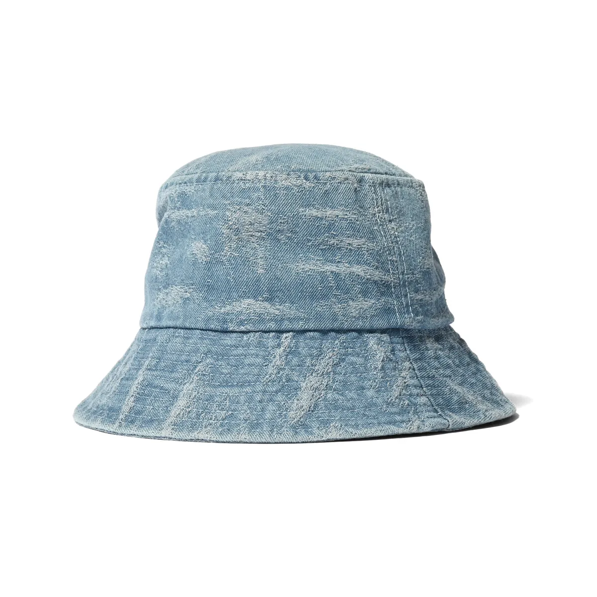 HOMEGAME - DAMAGED DENIM BUCKET HAT【HG241409】