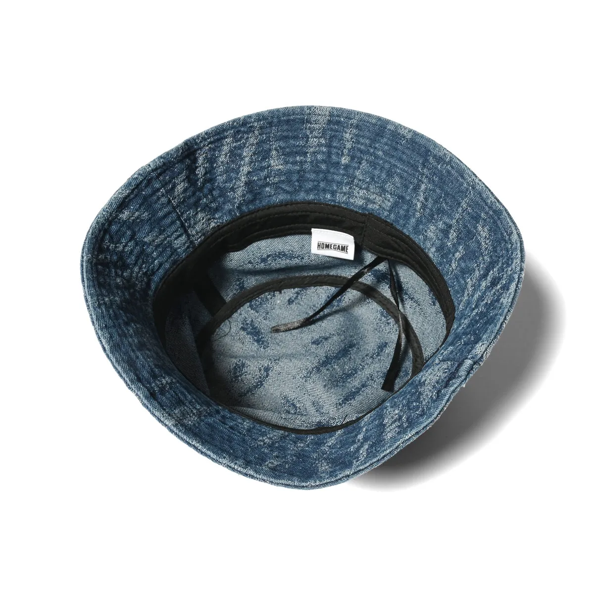 HOMEGAME - DAMAGED DENIM BUCKET HAT【HG241409】