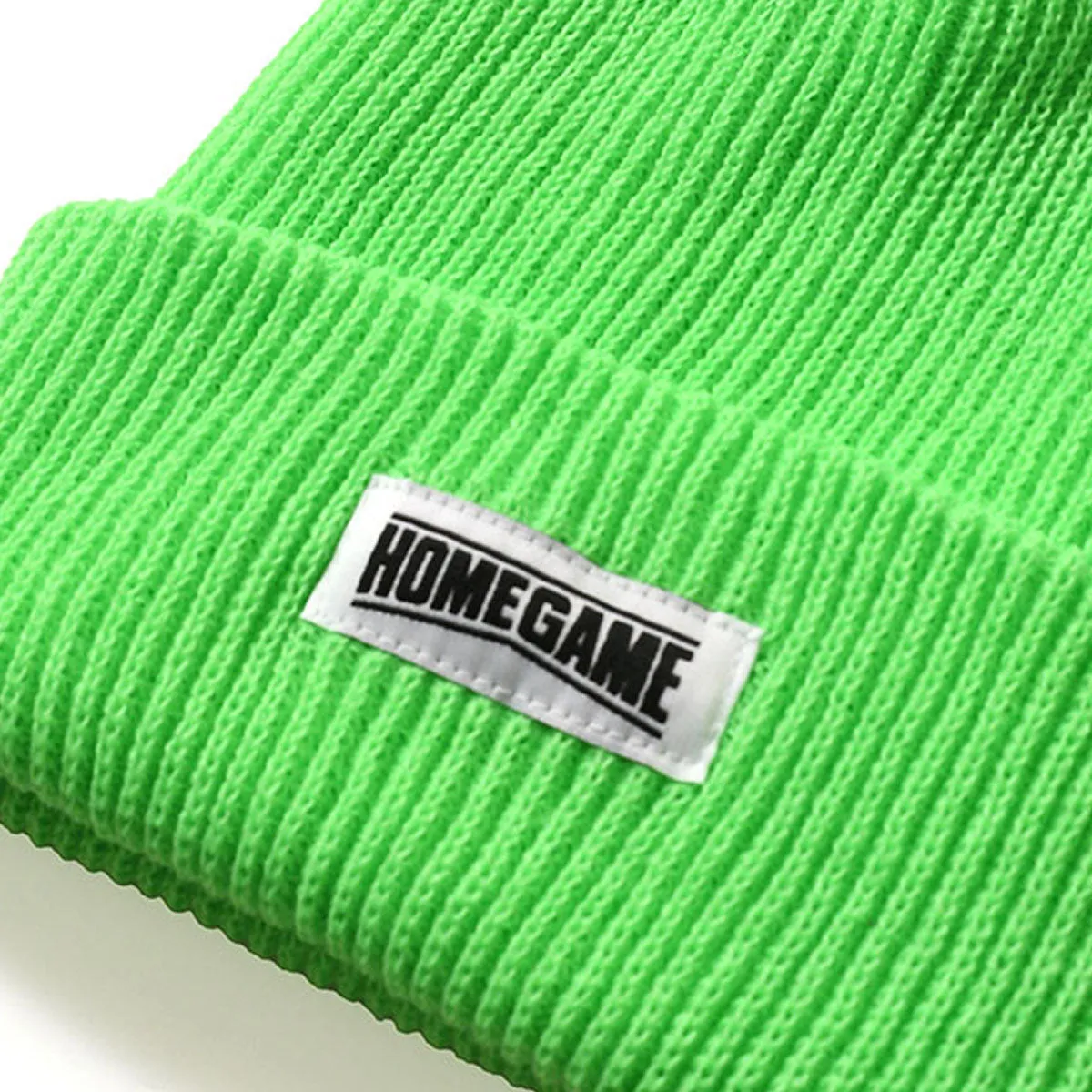 HOMEGAME - LONG BEANIE SAFETY GREEN【HG241402】