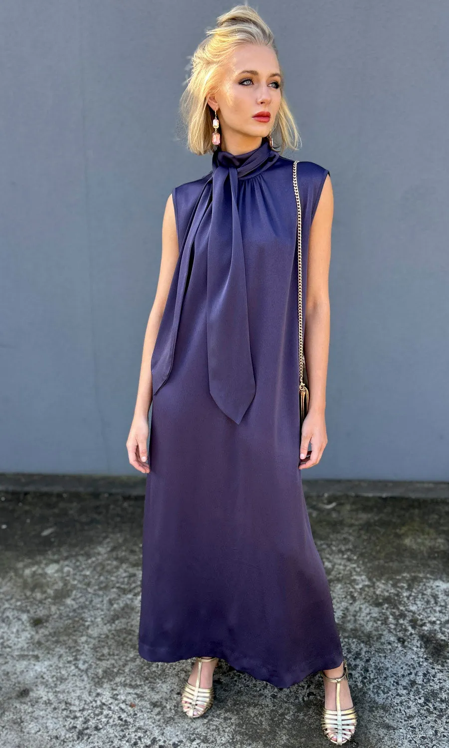 hoss Claudette Maxi Dress - Aubergine