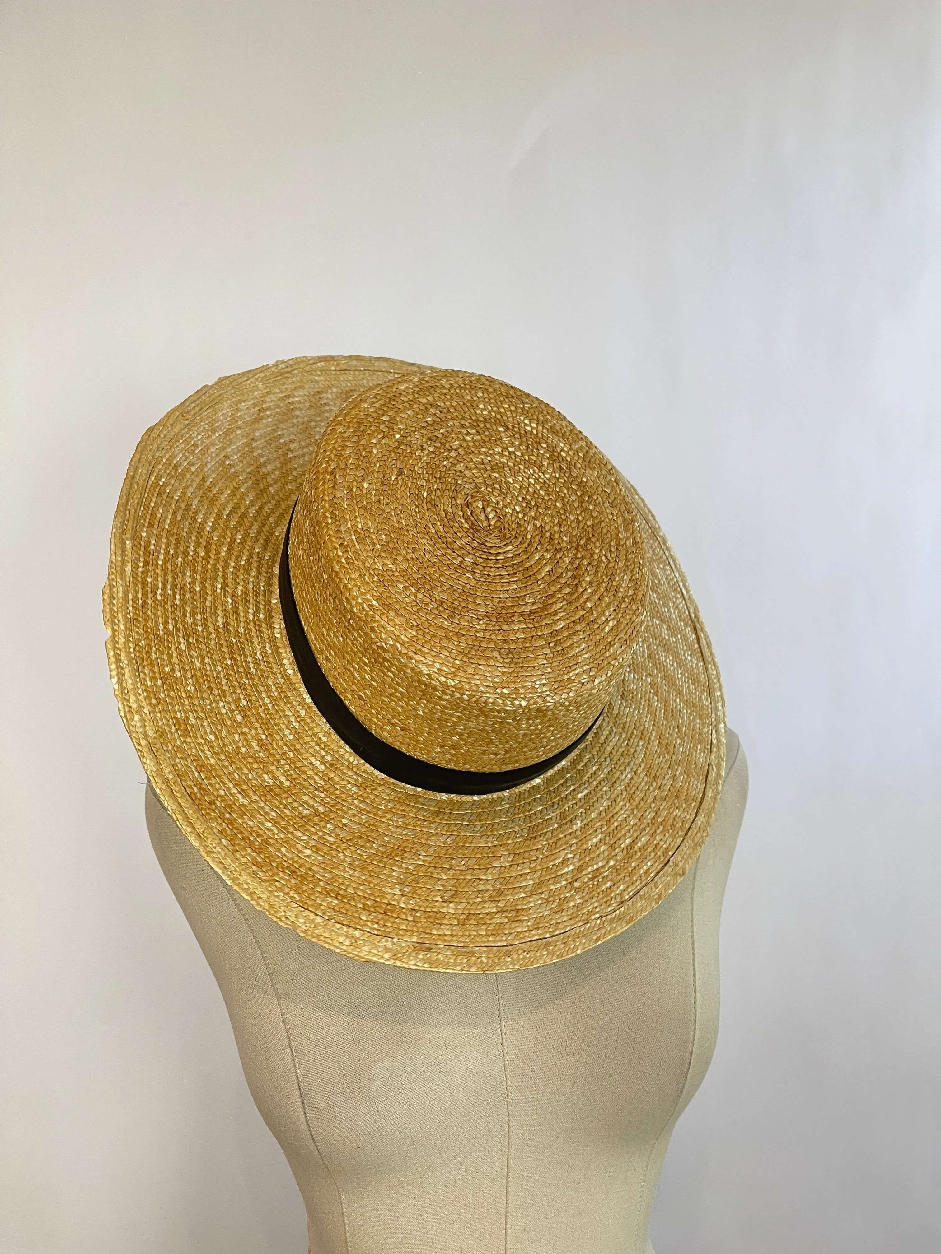 Janessa Leone Klint Straw Boater Hat