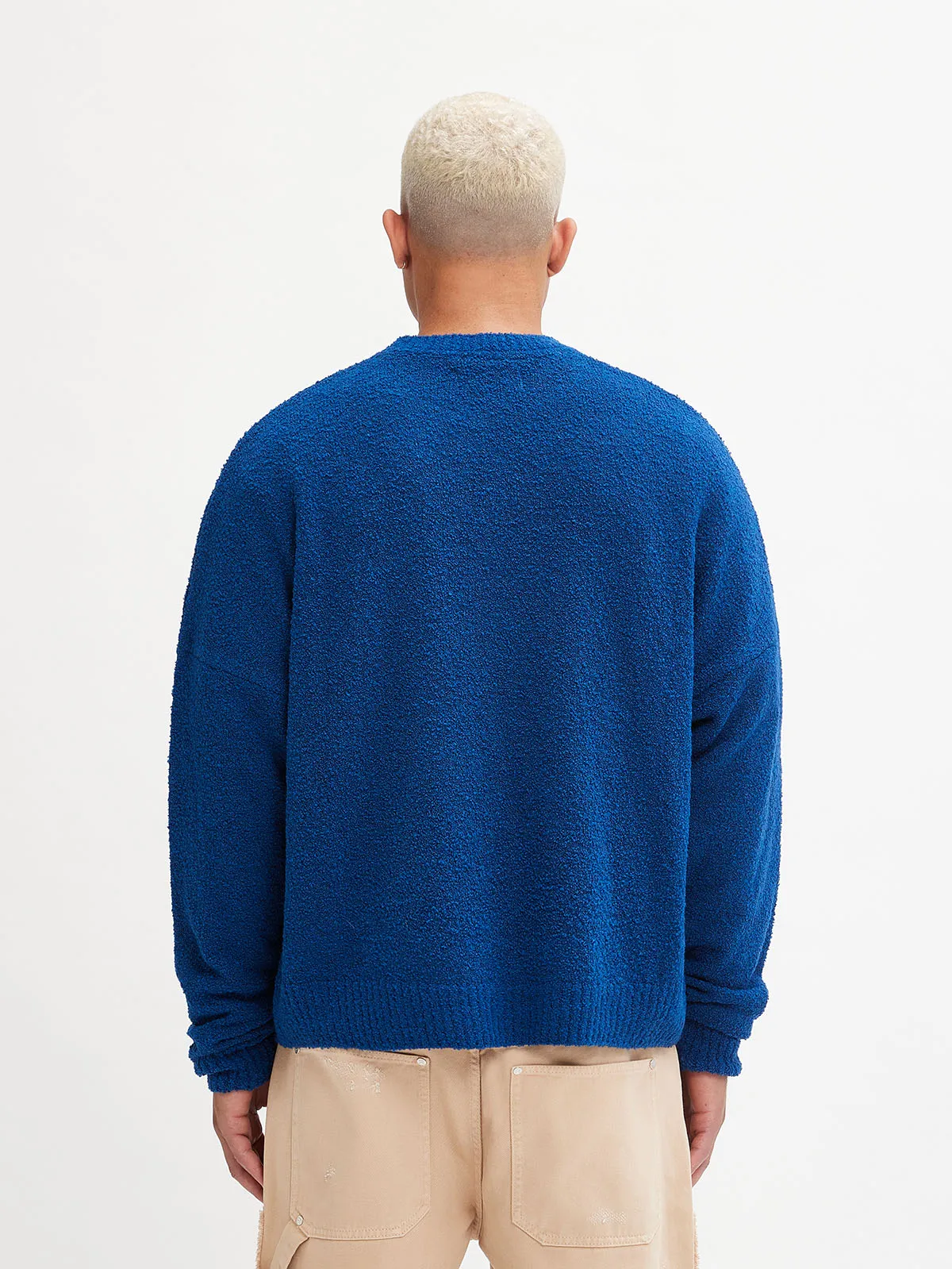 KNIT SWEATER - DARKBLUE