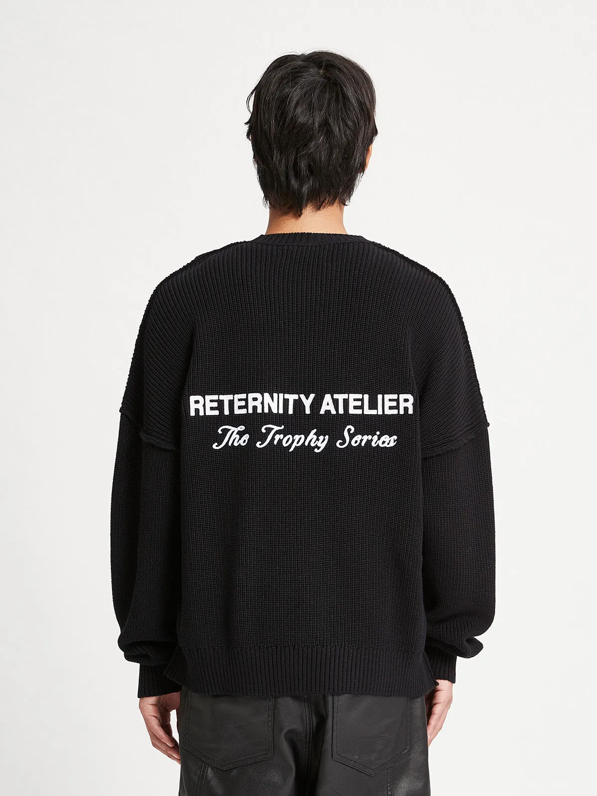 KNIT SWEATER THE TROPHY SERIES - BLACK