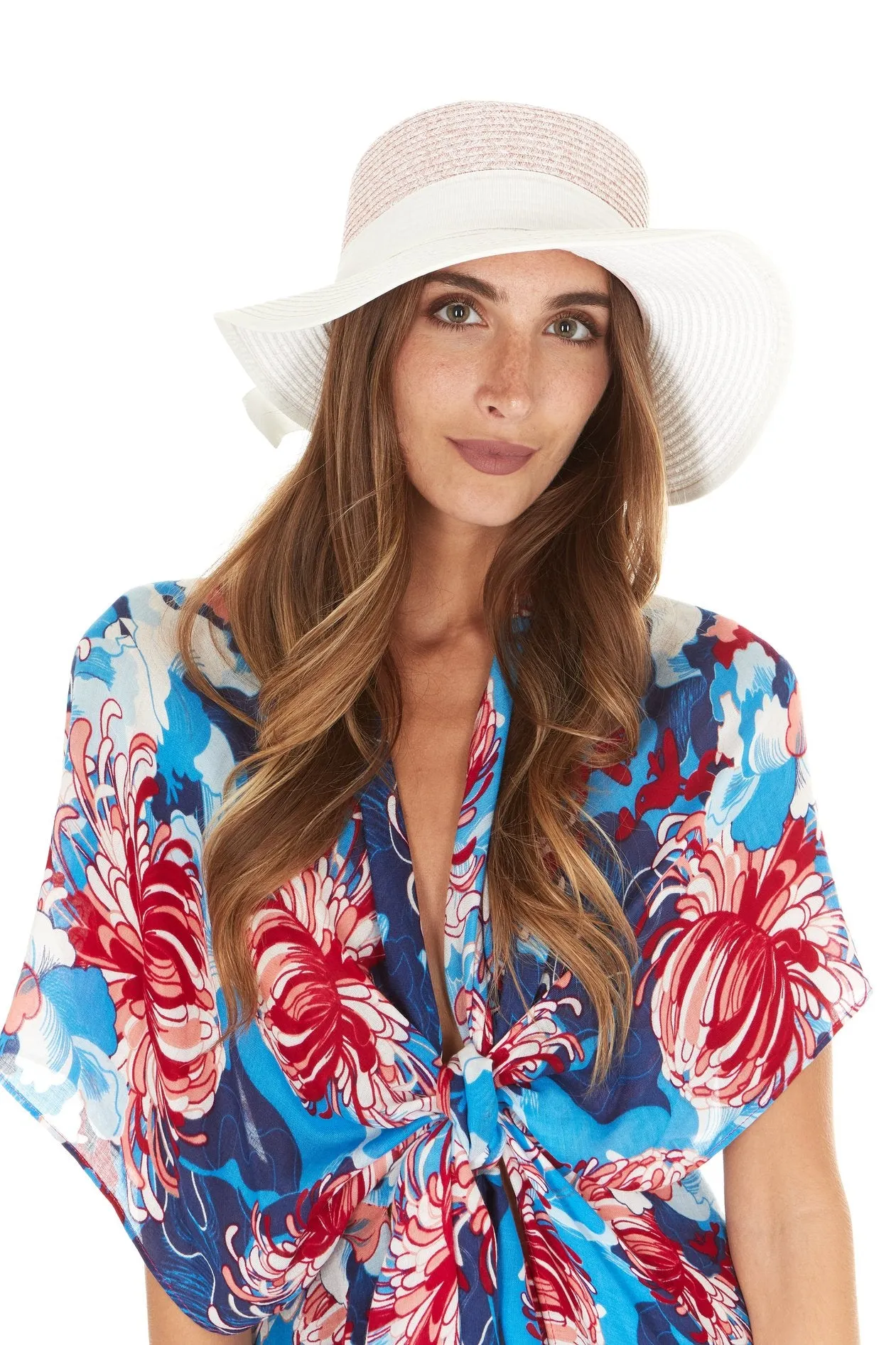 Laundry by Design Women Summer Beach With Back Bow Full Brim Fashion Straw Hat