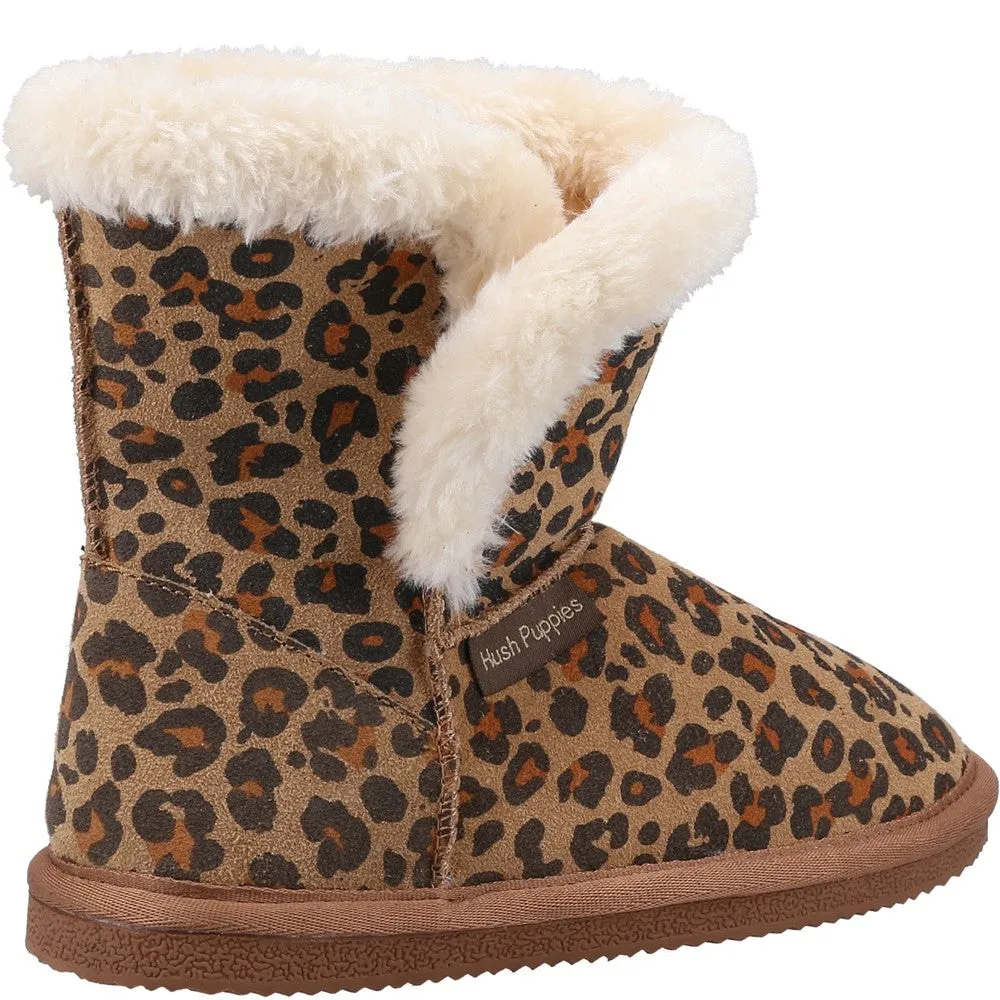 Leopard Print Ashlynn Bootie Slipper