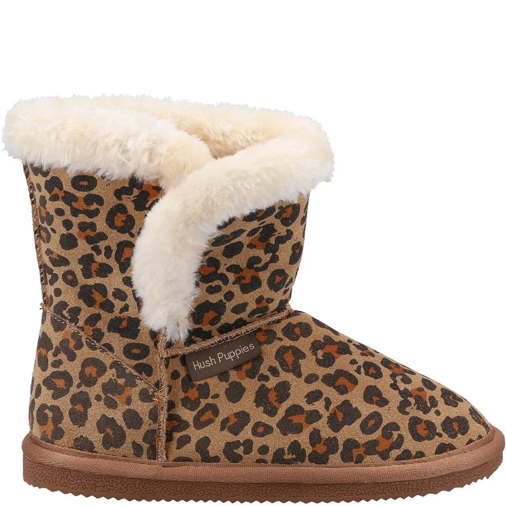 Leopard Print Ashlynn Bootie Slipper