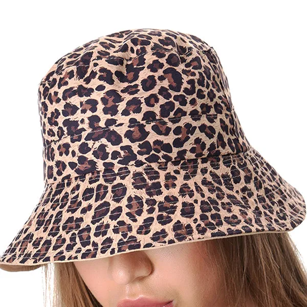 Leopard Print Bucket Hat