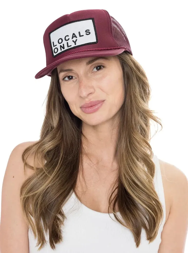 Locals Only Hat Maroon