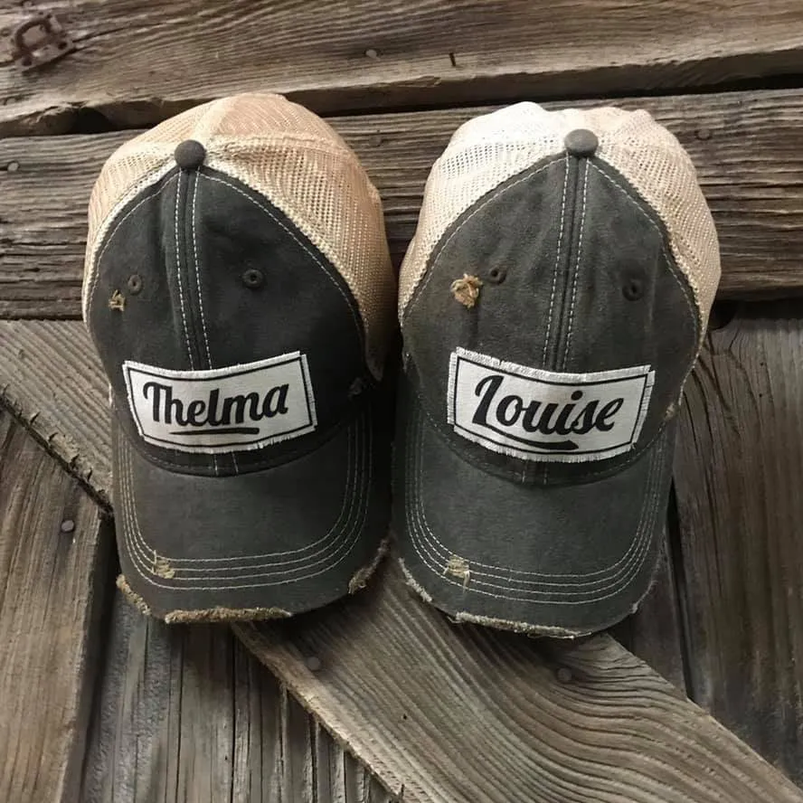 Louise Distressed Trucker Cap