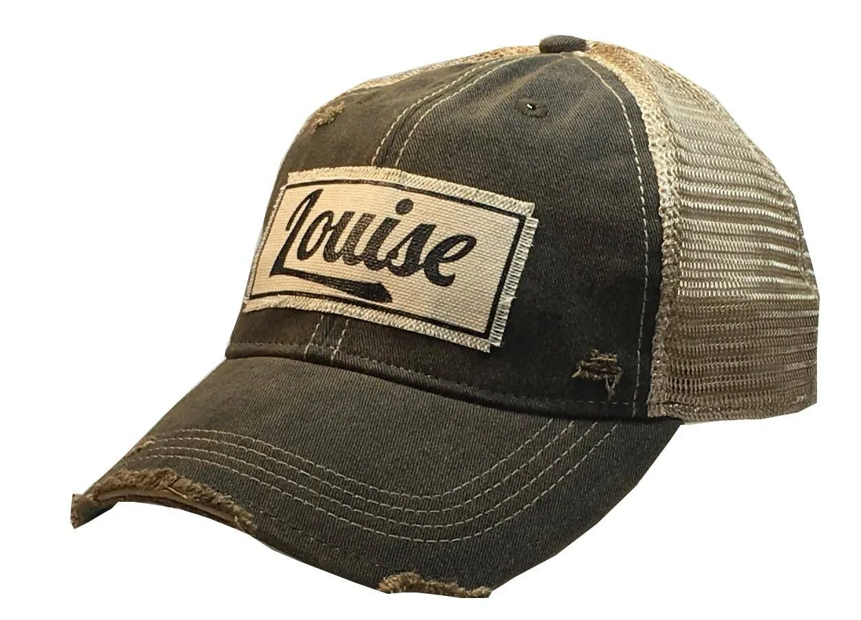 Louise Distressed Trucker Cap