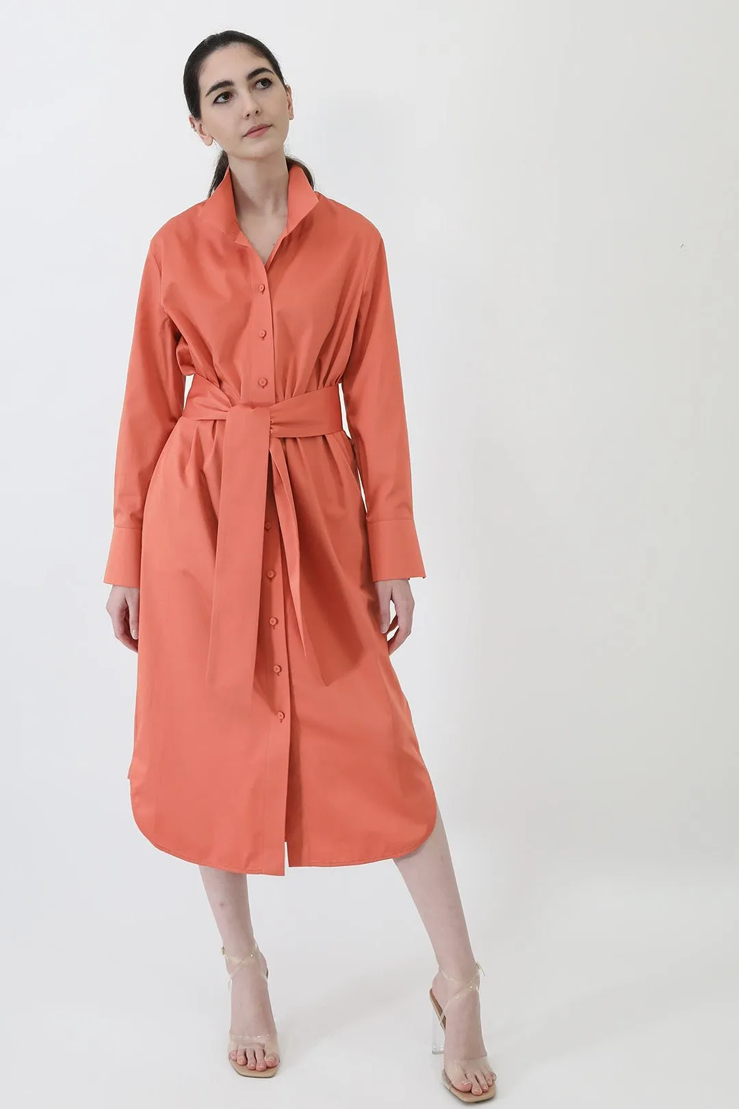 MAGNI SHIRTDRESS IN PREMIUM ITALIAN COTTON