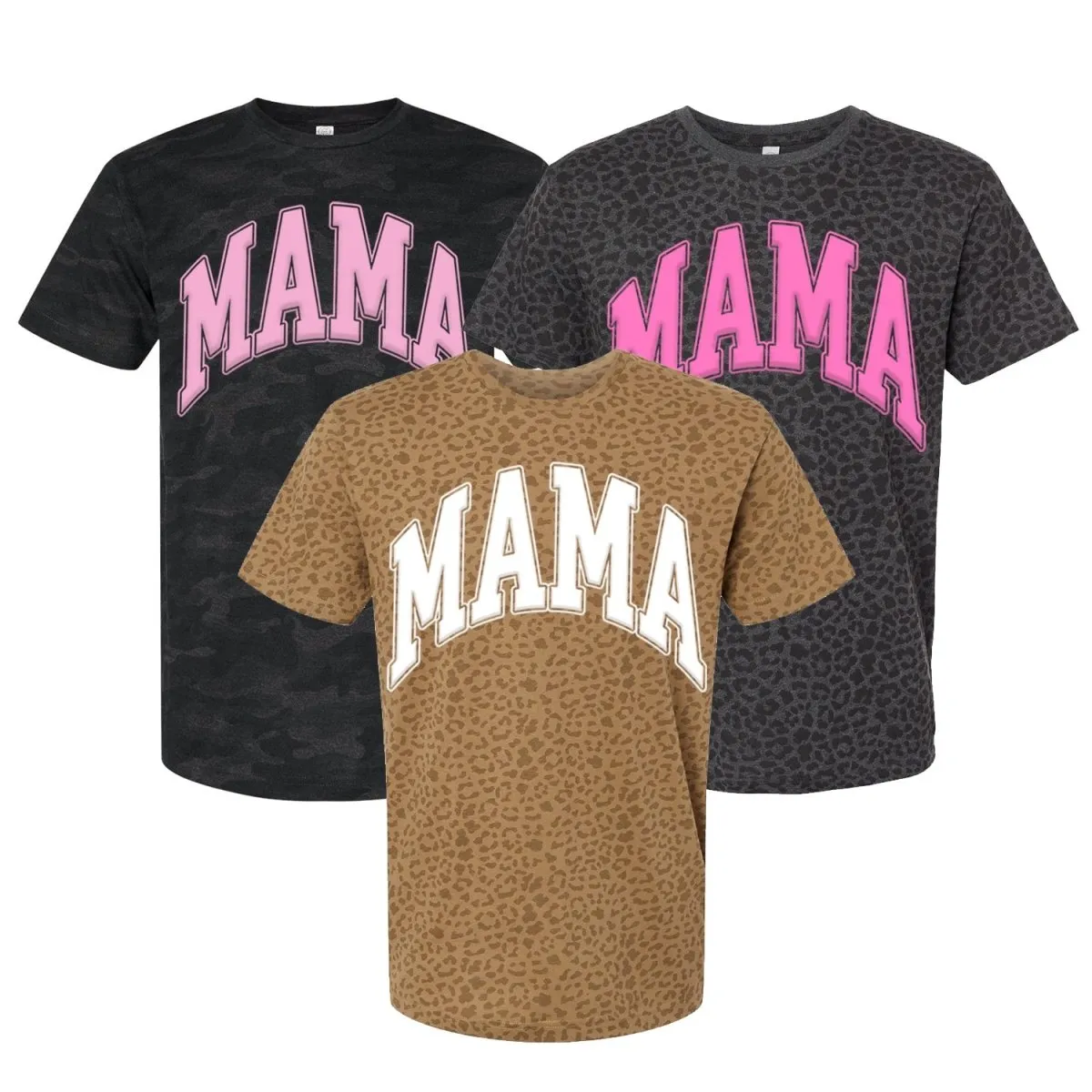 'Mama' PUFF Pattern T-Shirt