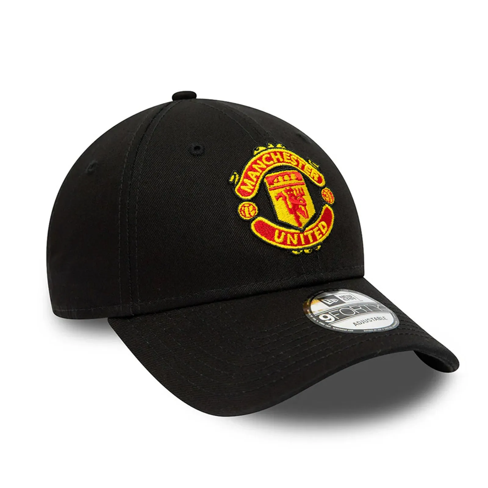 Manchester United Kids Black 9Forty Cap Cloth Strap Adjustable Football (Soccer) By New Era