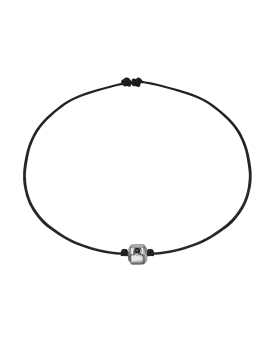 Men's Octo Black Diamond Bracelet - 14K White Gold