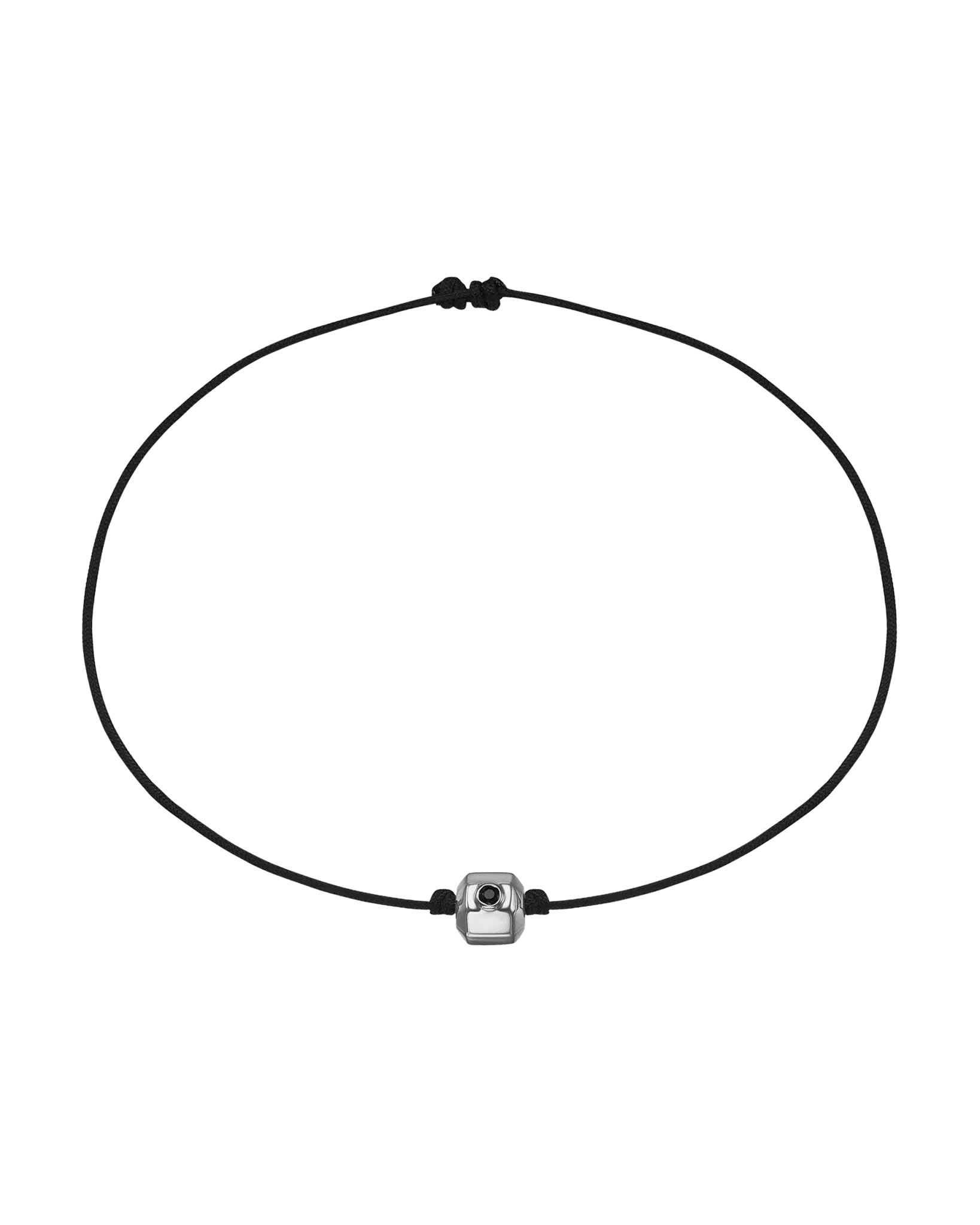 Men's Octo Black Diamond Bracelet - 14K White Gold