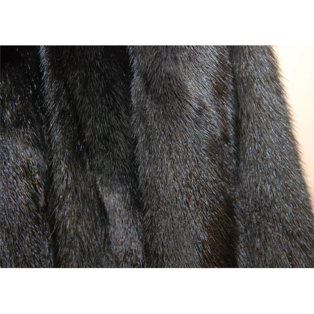 Mink fur collar