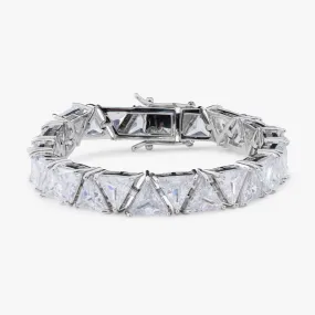 Moissanite Triangle Bracelet