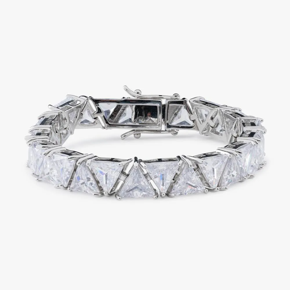 Moissanite Triangle Bracelet