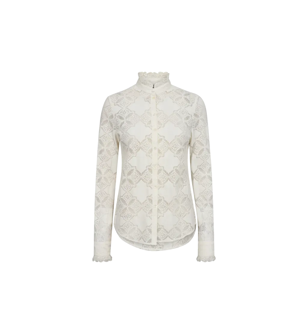 Mos Mosh Jetta Cream Lace Blouse 165490