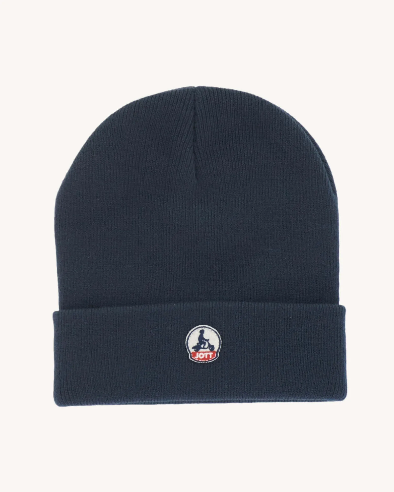 Navy Snow beanie and scarf set